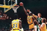 James Worthy Dunking Basketball